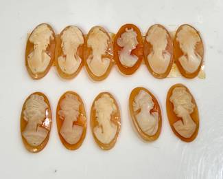 Carved Shell Cameo Lot