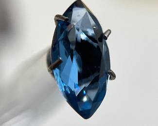 Navette Blue Zircon