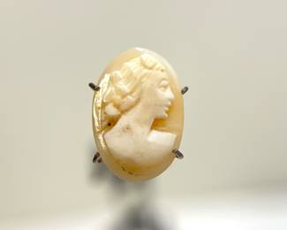 Carved Shell Cameo Closeup