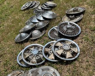 Vintage hub caps, some hard to find 