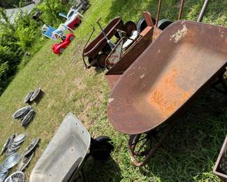 Yard items, patio chairs, fun outdoor decor 