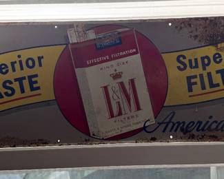 One sided metal sign