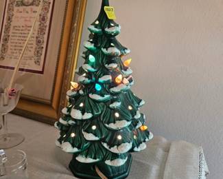 Vintage ceramic Christmas tree $30