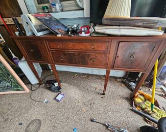 This vintage wooden buffet is located at my place off Sarno . $100
