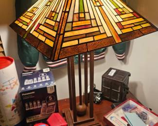 Tiffany style lamp $75. 
