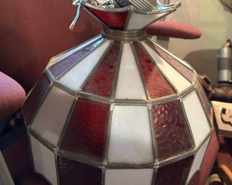 Stained glass light fixture