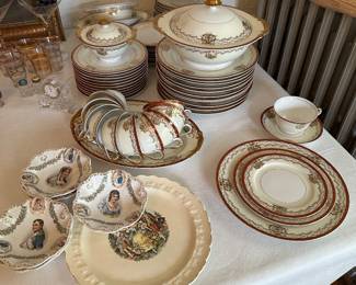 Kongo handpainted china set...