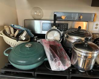 Pots, pans and a covered Nuovva casserole