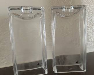 Glass candleholders