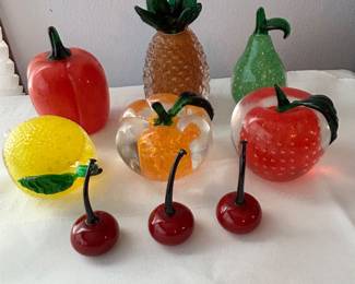 Vintage Lenox Harvest Glory art glass