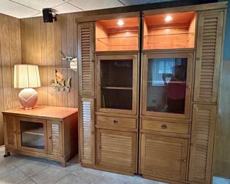 MCM Modular Storage/Dispay Cabinets with Louvered Shutters