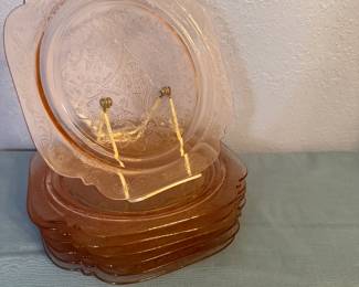 Pink depression plates