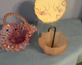 Fenton pink glass