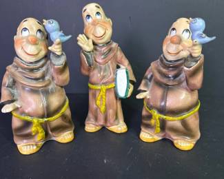 220 threevintageceramicmonkfigurineswit