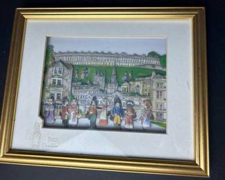 053 9x11framed3dcatthemeddecoupageba