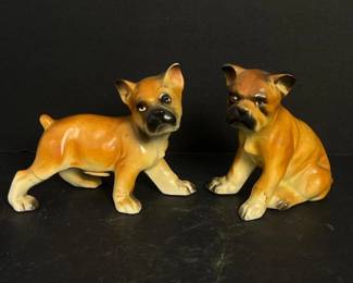 105 vintagemcmceramicboxerdogsaltandp
