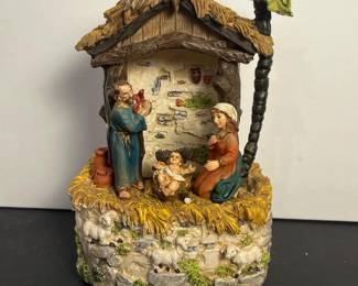 176 resinnativityscenefigurinewithbatte