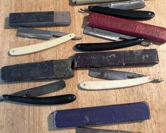 040 vintagestraightrazorlotdiamondhamac