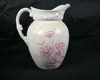087 victorianyalesemiporcelainpitcherpi