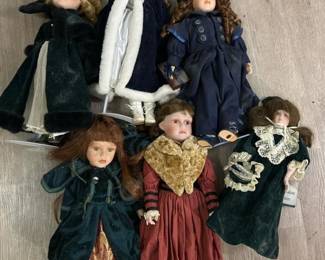 232 sixvintageporcelainvictorianstyledo
