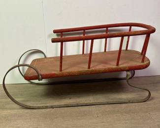 008 smallvintagewoodensled