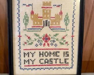 045 9x105framedcrossstitchmyhomeism