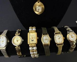 362 vintageladiesquartzwatchlotcaravell