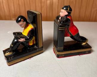 292 vintageorientalfiguralceramicbookend