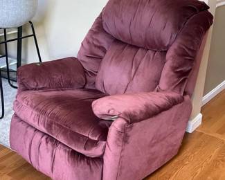 141 burgundymanualreclinerarmchair
