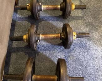110 dpadjustablecastirondumbbells