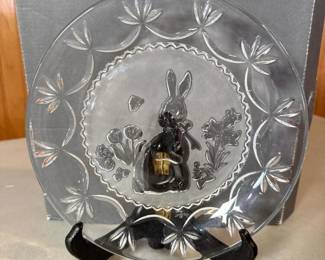 317 waterfordcrystalbunnycollectorplate