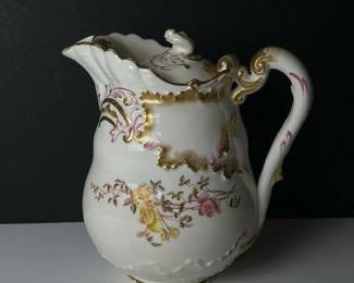158 stokecrescentchinaliddedcreamjugfl