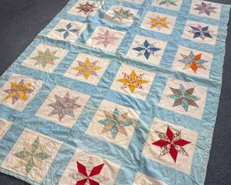 001 vintagehandmadeeightpointstarpatchw