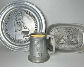 171 wiltonpewterplatetraymugset
