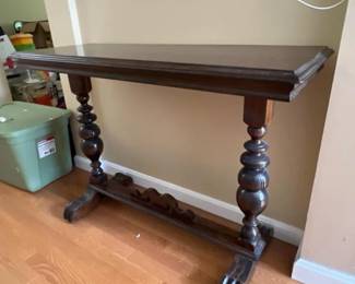234 vintagebaroquerevivalwoodenconsolet