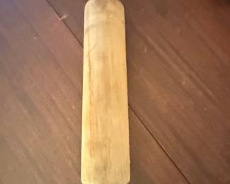 Vintage Wooden Rolling Pin with Metal Roller