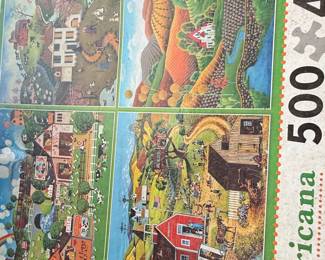 Americana 500 Piece Jigsaw Puzzle by Bos Pettes
