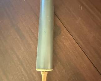 Vintage Grey Rolling Pin with Wooden Handles