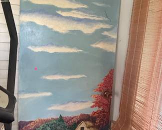Hand-Painted Landscape Door