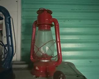 Vintage Dietz No. 20 Junior Red Kerosene Lantern