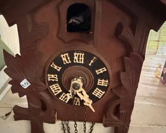 Vintage Black Forest Cuckoo Clock with Chalet Style House