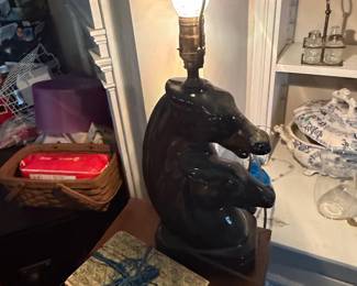 Black Panther Ceramic TV Lamp Planter