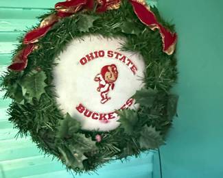 Ohio State Buckeyes "Brutus" Mascot Wreath