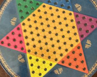 Chinese Checkers Tin Game Board