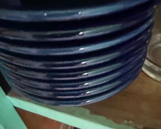 Fiesta Ware Cobalt Blue Salad Plates - Set of 4