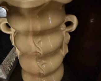 Vintage McCoy Pottery Yellow Vase