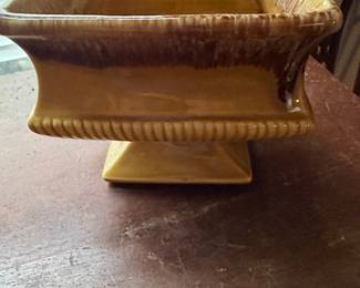 Vintage McCoy Pottery Rectangular Pedestal Planter