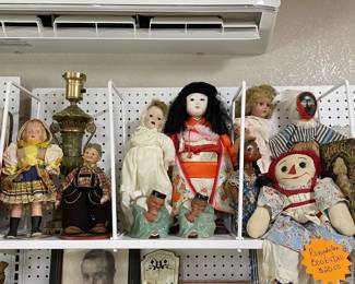 Dolls ~ Eggshell Porcelain, Compostions, Souviner, Raggedy Ann