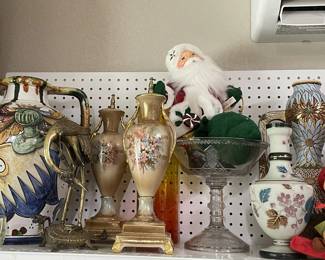 EAPG, Lamp Bases, Itlian Pottery, Slip Porcelian, Refired Bisque