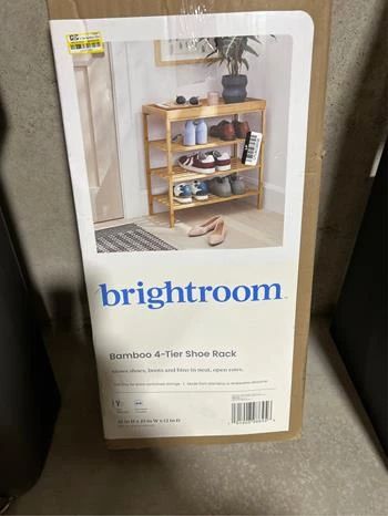 4 Tier Bamboo Shoe Rack